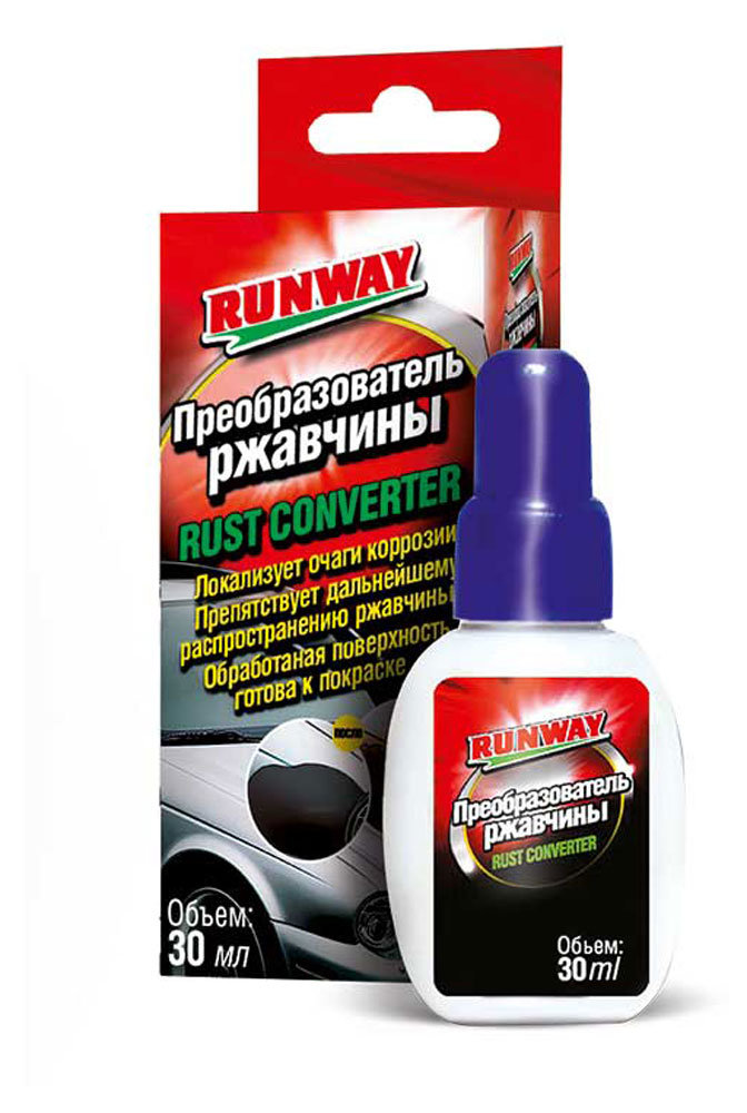 

Преобразователь ржавчины ТМ RUNWAY (РанВэй) 30 мл
