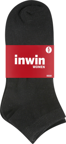 Носки женские INWIN р.23–25, черные, Арт. AW19-ec-001 set 5, 5 пар