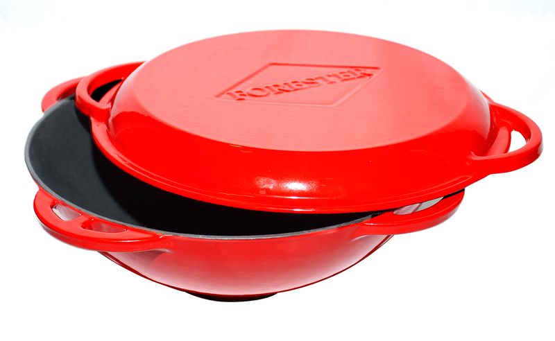 

Казан-вок Forester Red Line с крышкой-сковородой 5 л