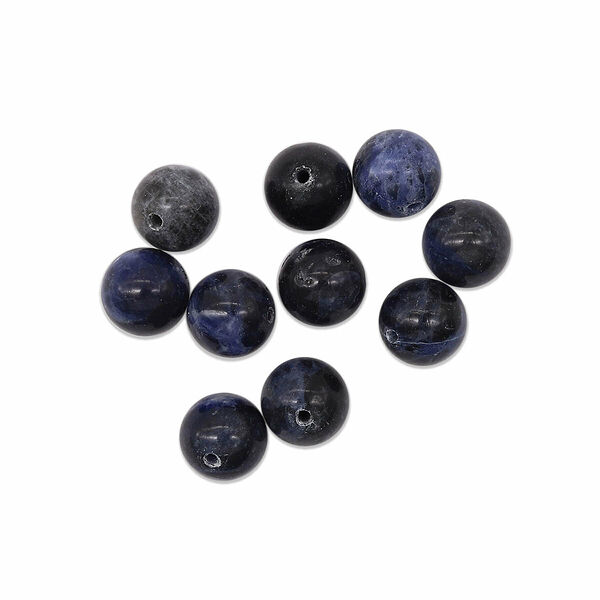 4AR317 Бусины содалит 10мм, 10шт/упак, Astra&Craft
