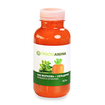 Сок Просто Азбука морковь-сельдерей прямого отжима