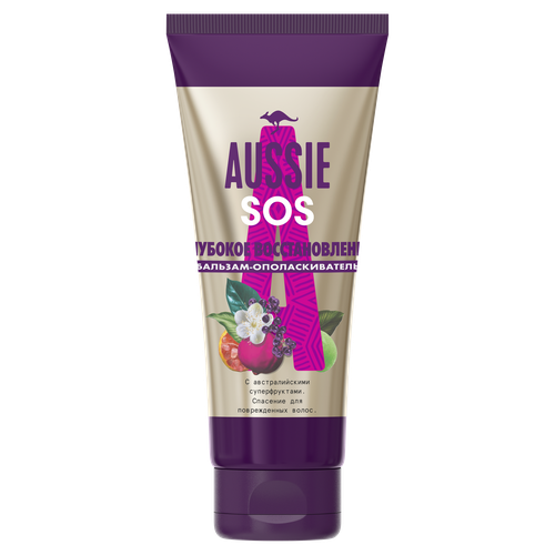 

Бальзам-ополаскиватель для волос Aussie Sos глубокое восстановление 200 мл