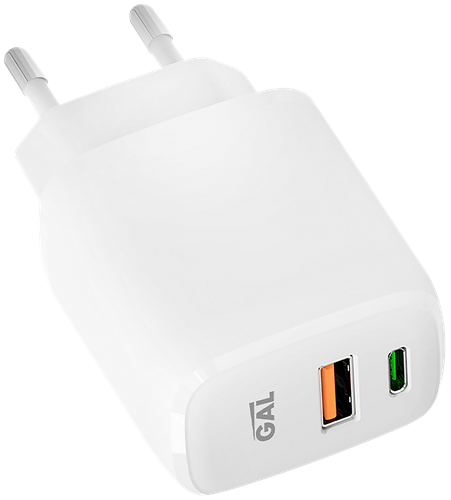 

Сетевое зарядное устройство GAL PD20W +QC 3.0 Арт. UC-1383