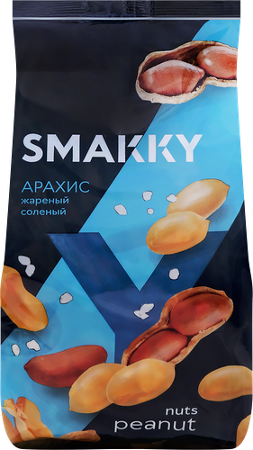 Арахис SMAKKY жареный соленый, 200 г