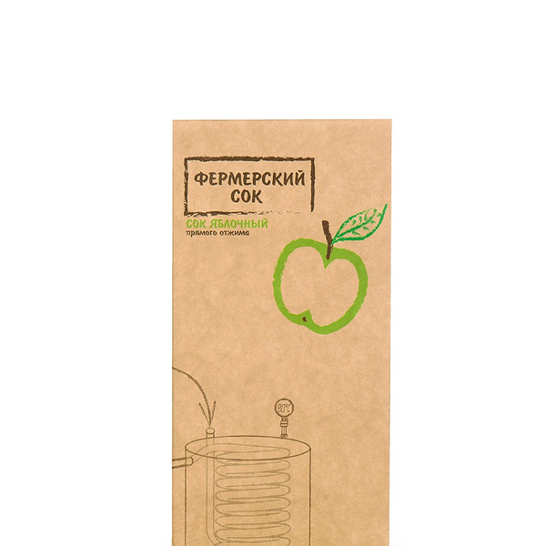 Сок яблочный прямого отжима «Фермерский» от Ярослава Звягина