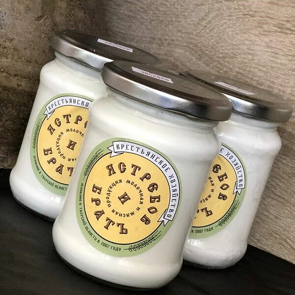 Сметана термостатная фермерская 25%, 250мл