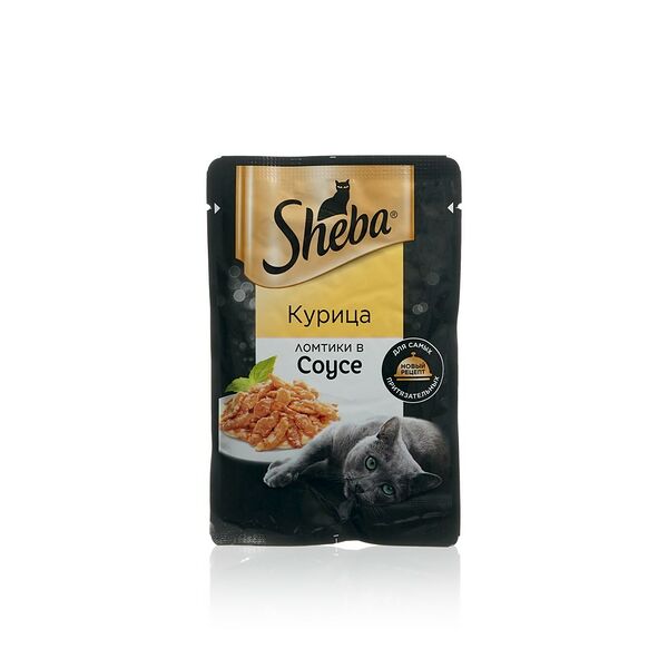 Влажный корм для кошек Sheba® Ломтики в соусе с курицей 75 г