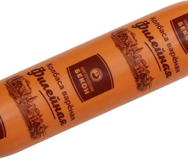 Колбаса НОВГОРОДСКИЙ БЕКОН Филейная вар вес 