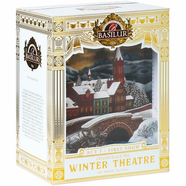 Чай Basilur Зимний театр «Акт I: Первый снег» чёрный