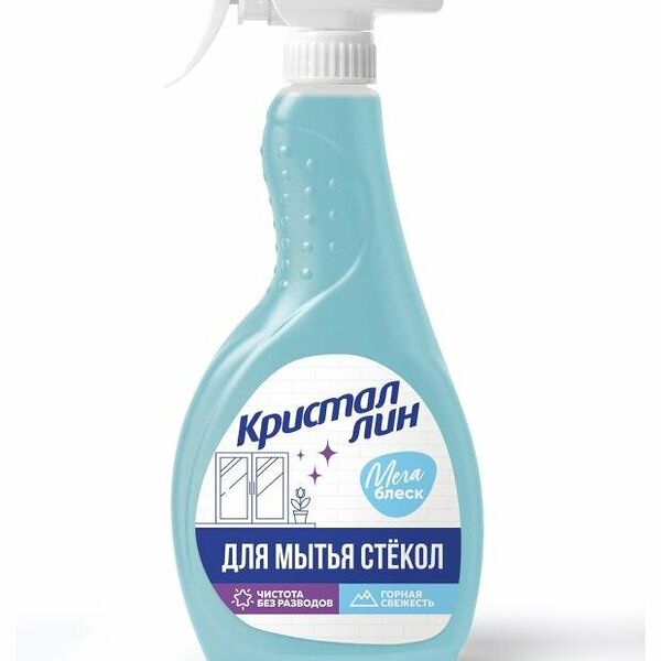 Средство для мытья стекол Кристаллин Горная свежесть 500 мл