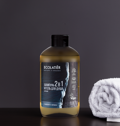 

Гель для душа и шампунь для мужчин Ecolatier грейпфрут & вербена 600 мл