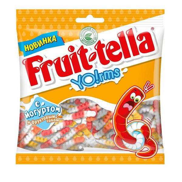 Мармелад жевательный Fruit-tella Yo!rms с йогуртом 138 г