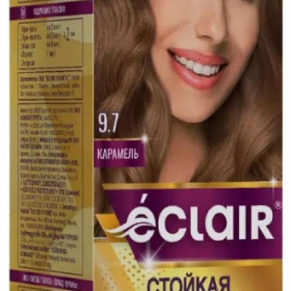 Стойкая крем-краска для волос с маслами Eclair Omega-9 9.7 Карамель