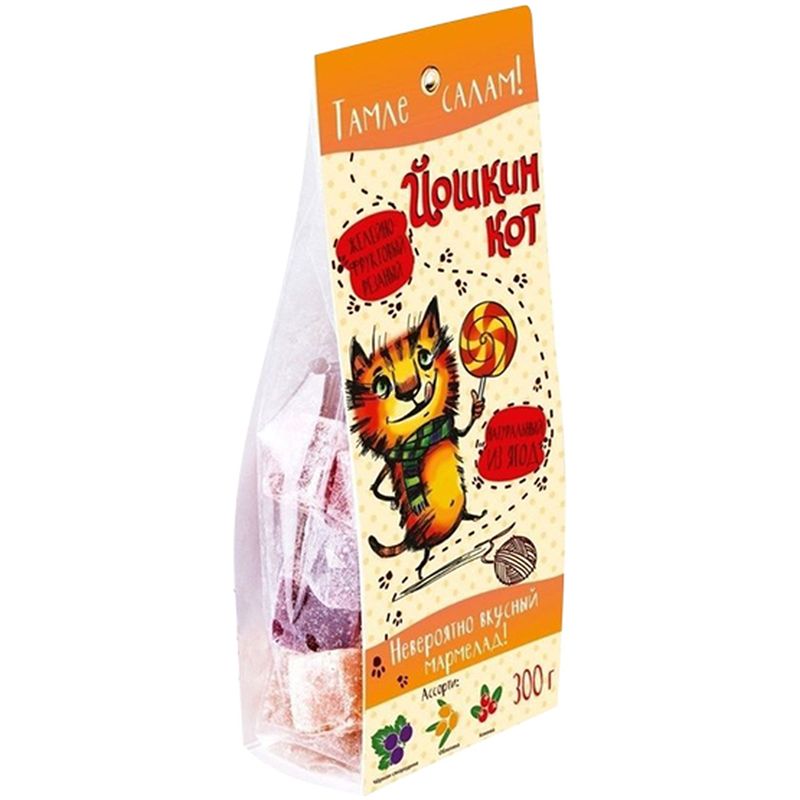 

Мармелад Йошкин Кот Ассорти облепиха-смородина-клюква 300 г