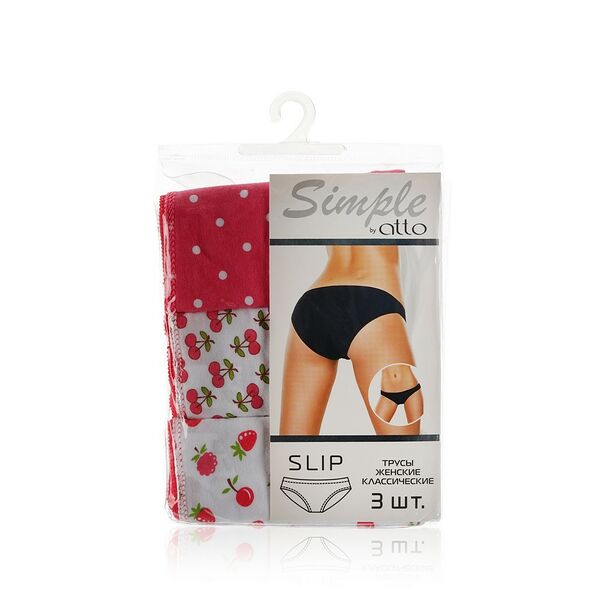Женские трусы Atto Simple TK-53, S, 3шт