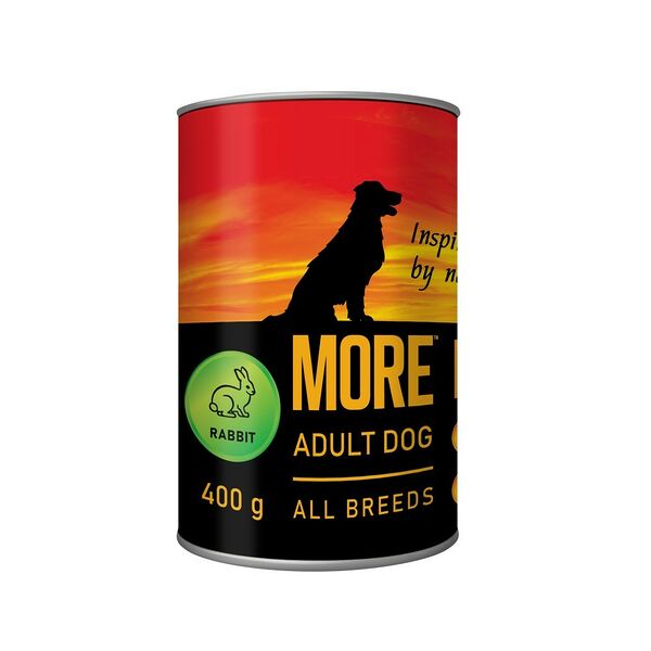 Корм для собак MORE паштет из кролика банка 400г