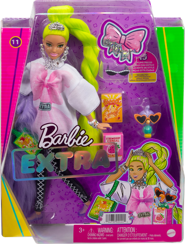 

Кукла Барби Barbie Extra с зеленой косой