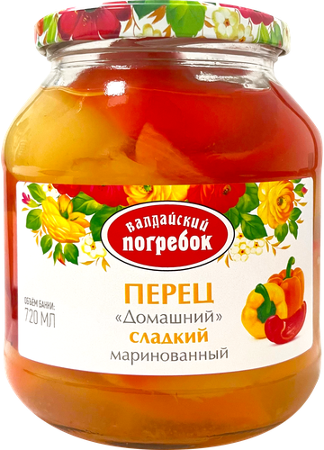 

Перец маринованный Домашний сладкий ТМ Валдайский погребок