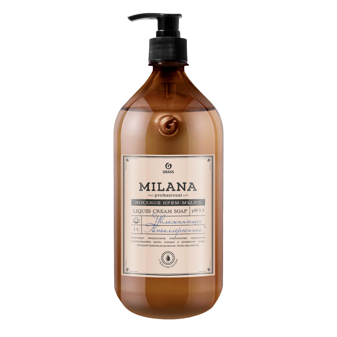 

Крем-мыло жидкое Milana Professional увлажняющее 1 л