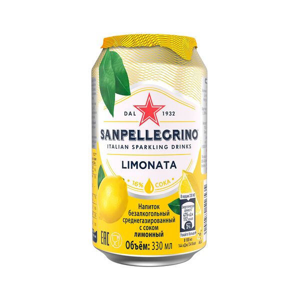 Напиток газированный Lemonata, Sanpellegrino 0.33 л, Италия