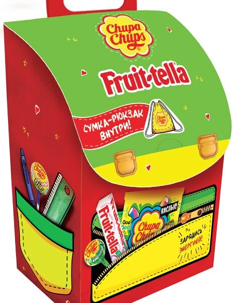 Набор подарочный Chupa Chups-Fruittella Школьный рюкзачок 190г