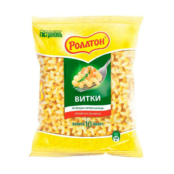 Макароны роллтон 400 г витки