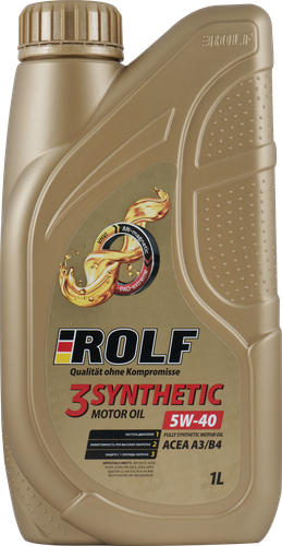

Масло моторное Rolf 3-synthetic 5W-40 ACEA A3/B4
