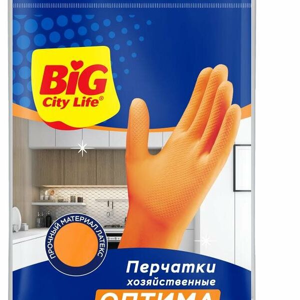 Перчатки хозяйственные Big City Life Оптима, р M