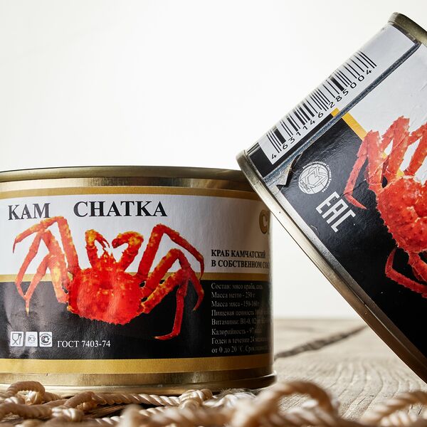 Мясо краба в ж/б 1-ая фаланга Premium 240 грамм