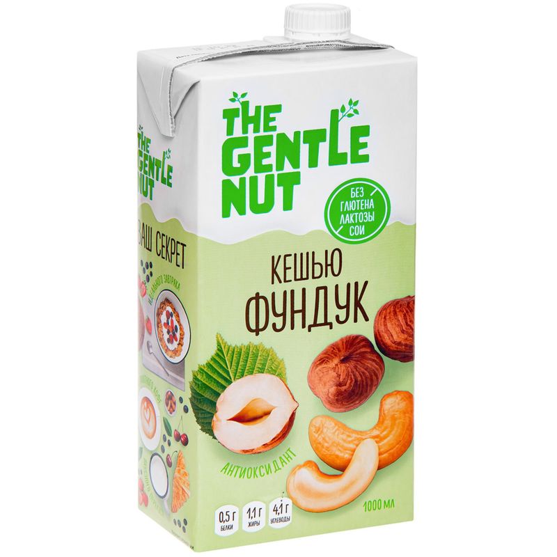 

Напиток ореховый The Gentle Nut Кешью-фундук 1 л