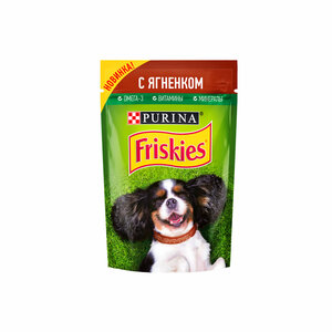 Корм для собак FRISKIES влажный, ягненок в подливе в Магнит со скидкой –15%
