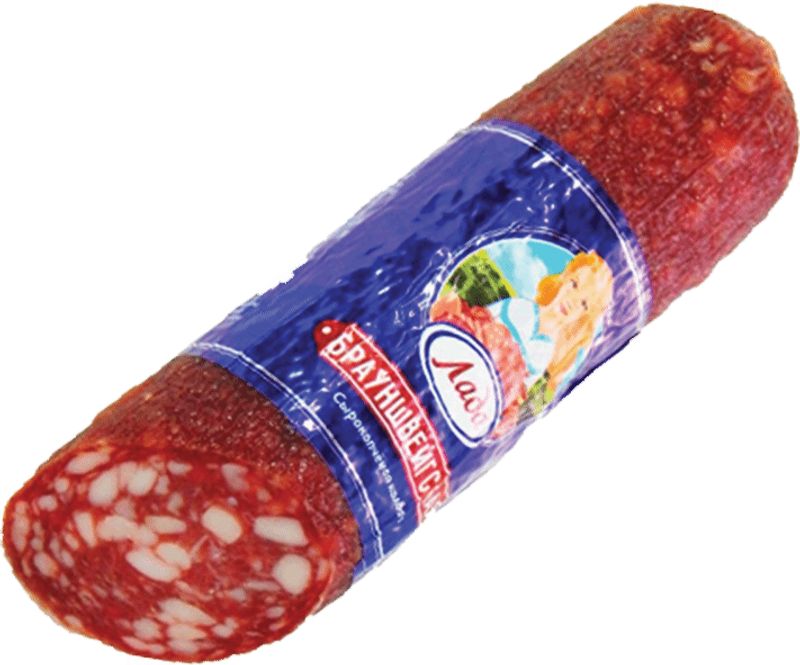 

Колбаса сырокопченая Лада Брауншвейгская ГОСТ 300 г