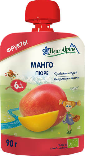 Пюре «Манго» с 6 месяцев, Fleur Alpine Organic
