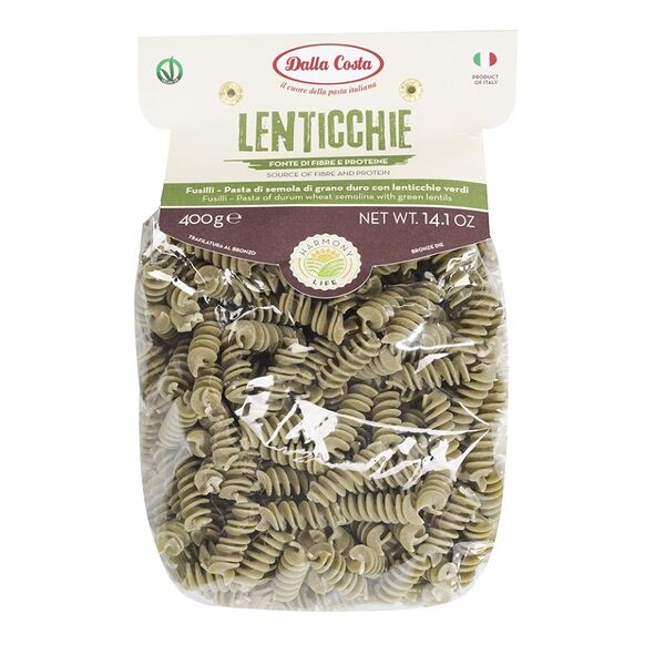 Макаронные изделия фузилли из чечевичной муки, Dalla Costa