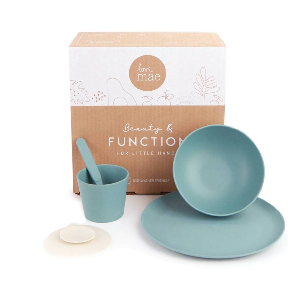 

Набор бамбуковой посуды Love Mae Mini Set, голубой, 5 предметов, Китай