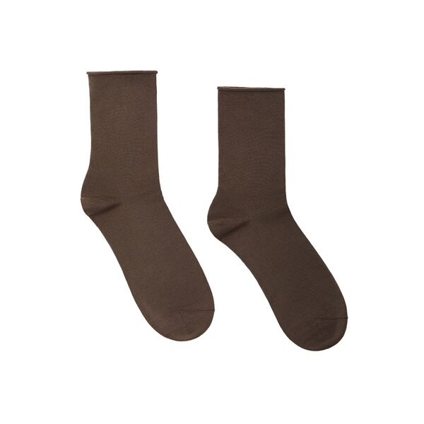 Носки Belle you без резинки бамбук цвет горький шоколад р.36-37 (23), Китай