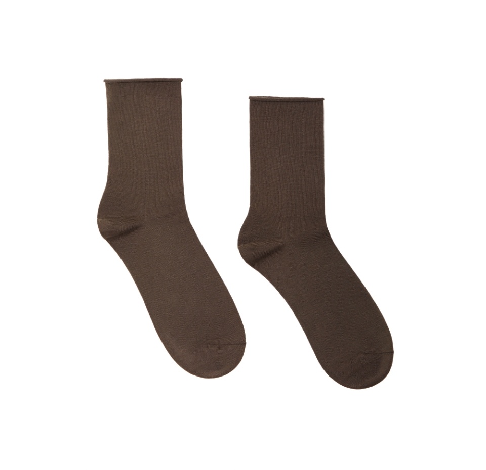 

Носки Belle you без резинки бамбук цвет горький шоколад р.36-37 (23), Китай