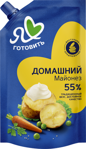 

Майонез Я люблю готовить Домашний 55% 600 мл