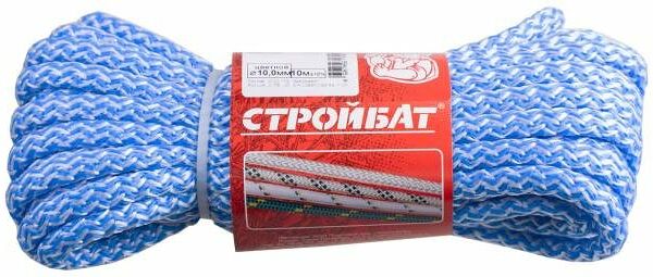Шнур Стройбат вязаный 10,0 мм цветной, 10 м
