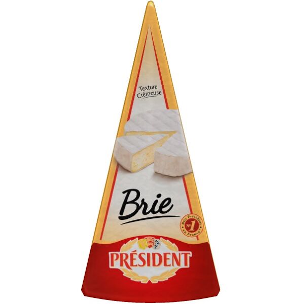 Сыр мягкий БРИ ПРЕЗИДЕНТ жир. 60 % с белой плесенью вес 200г Президент