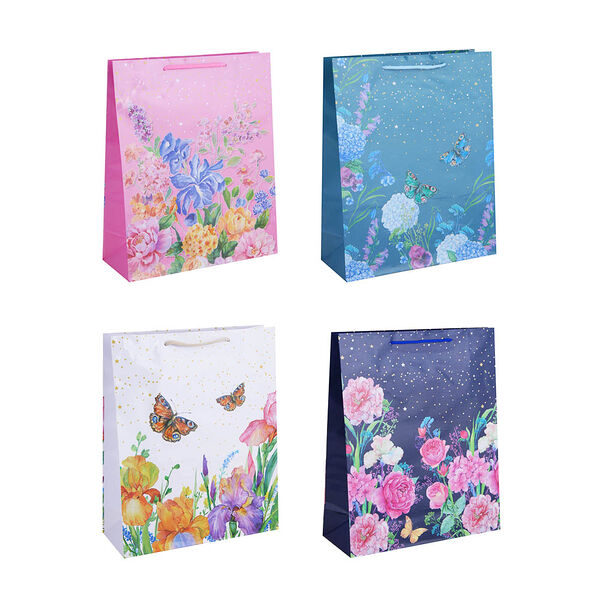 Ladecor пакет подарочный, бумажный, 26x32x10 см, 4 дизайна, нежность