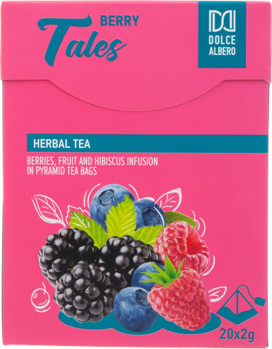 

Напиток чайный DOLCE ALBERO Berry Tales с ягодами, 20пир