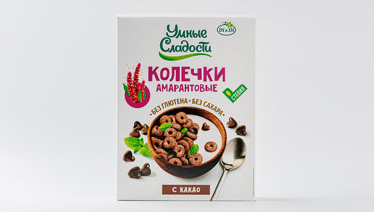 Колечки Di&Di Умные сладости амарантовые с какао, 150г