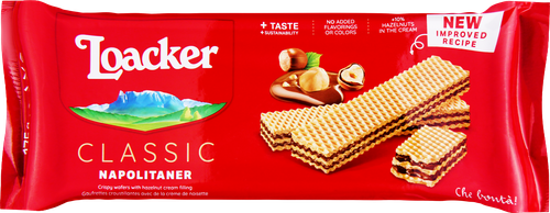 

Вафли хрустящие Loacker с лесным орехом 175 г