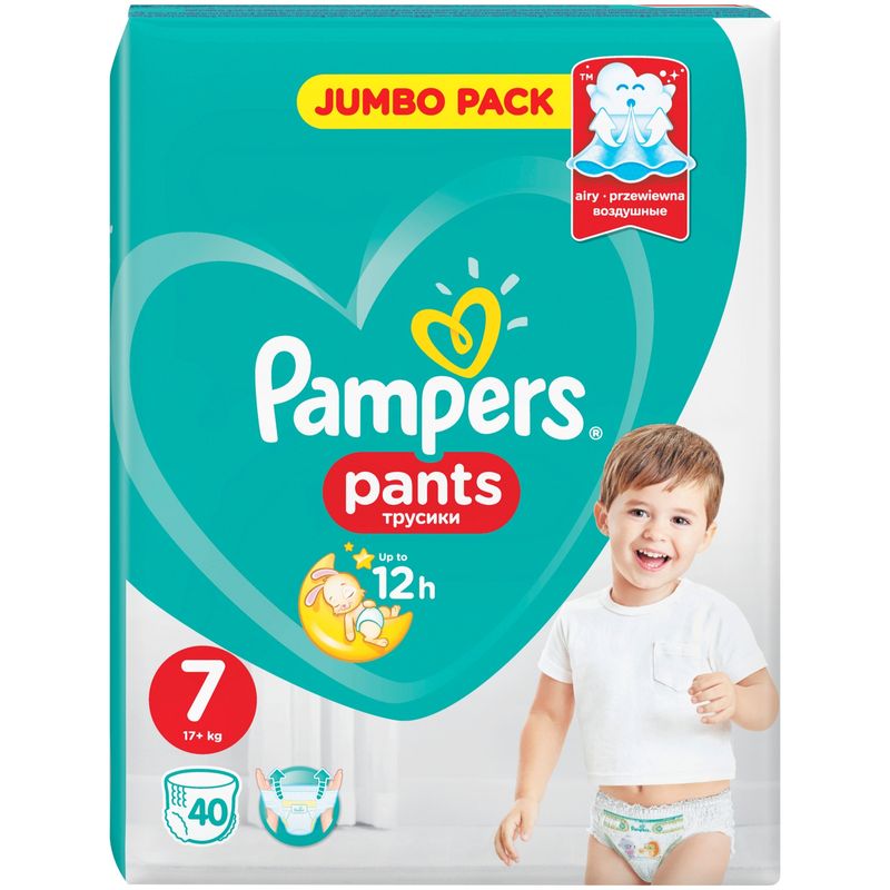 

Трусики-подгузники Pampers 7 17+ кг