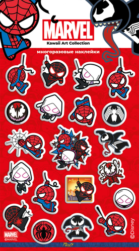 

Наклейки объемные MARVEL Человек-паук в ассортименте