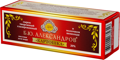 

Сырок творожный А.Ростагрокомплекс глазированный Картошка в молочном шоколаде 20% 50 г
