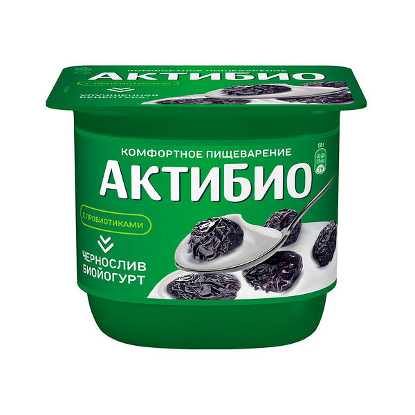 Биойогурт АктиБио с черносливом 2,9% 130г