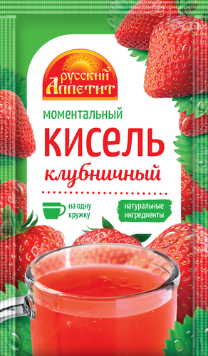 

Кисель Русский аппетит Клубничный моментальный 30 г