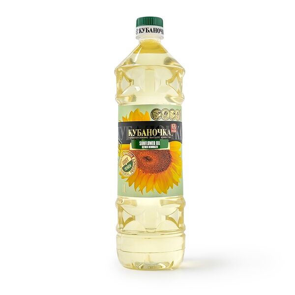 Масло подсолнечное Кубаночка рафинированное 1000 мл